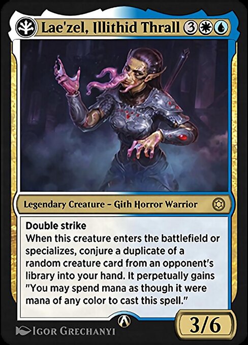 Lae'zel, Illithid Thrall - Alchemy Horizons: Baldur's Gate (#2u) - Illustrated by Igor Grechanyi - Magic: The Gathering Card