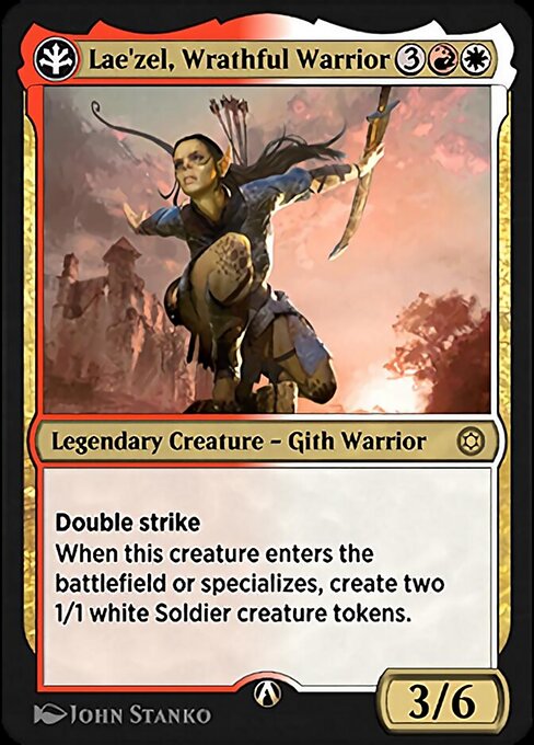 Lae'zel, Wrathful Warrior - Alchemy Horizons: Baldur's Gate (#2r) - Illustrated by John Stanko - Magic: The Gathering Card