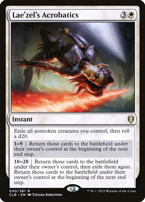 Lae'zel's Acrobatics - Commander Legends: Battle for Baldur's Gate Magic card