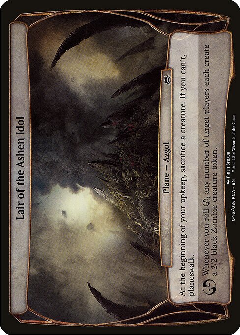 Lair of the Ashen Idol - Planechase Anthology Planes (#46) - Illustrated by Philip Straub - Magic: The Gathering Card