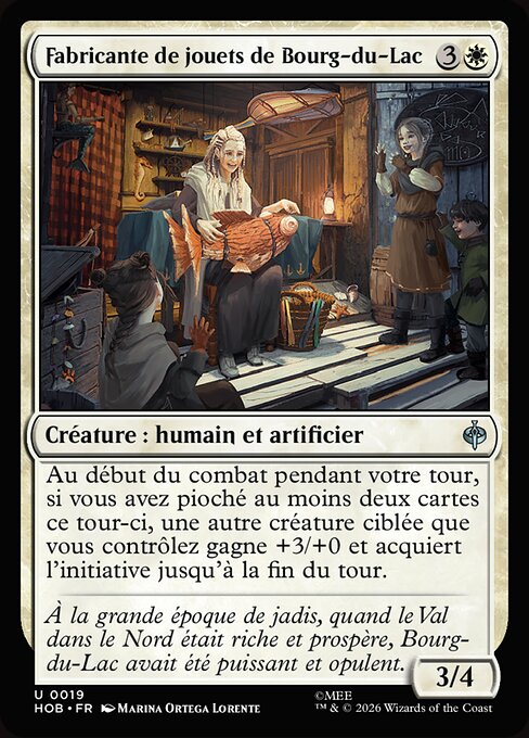 Seestadt-Spielzeugmacherin (Lake-town Toymaker) - The Hobbit (#19) - Illustrated by Marina Ortega Lorente - Magic: The Gathering Card