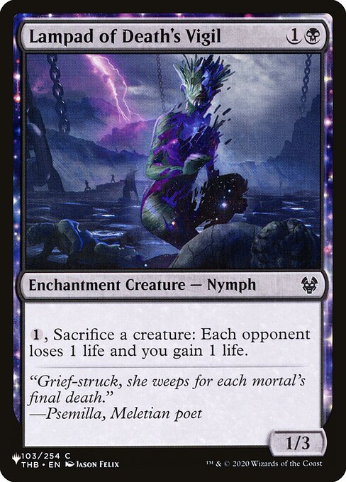 Lampade der Todeswache (Lampad of Death's Vigil) - Theros Beyond Death (#103) - Illustrated by Jason Felix - Magic: The Gathering Card