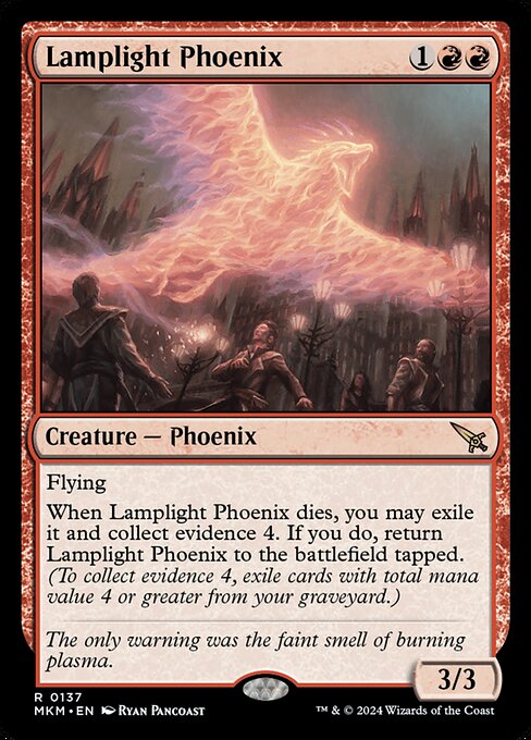 Lamplight Phoenix - Murders at Karlov Manor Magic card