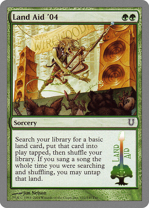 Land Aid '04 - Unhinged Magic card