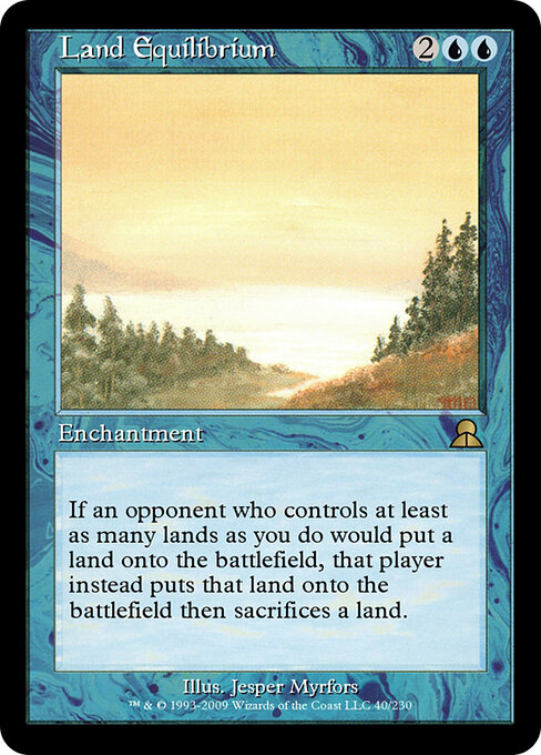 Land Equilibrium - Masters Edition III Magic card