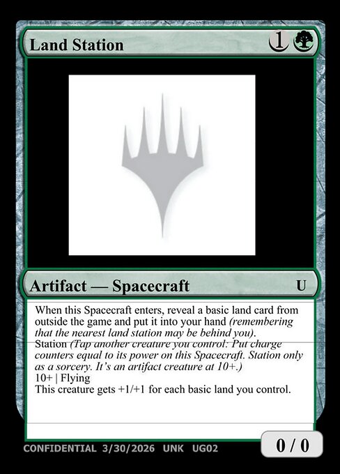 Land Station - Unknown Event Magic card