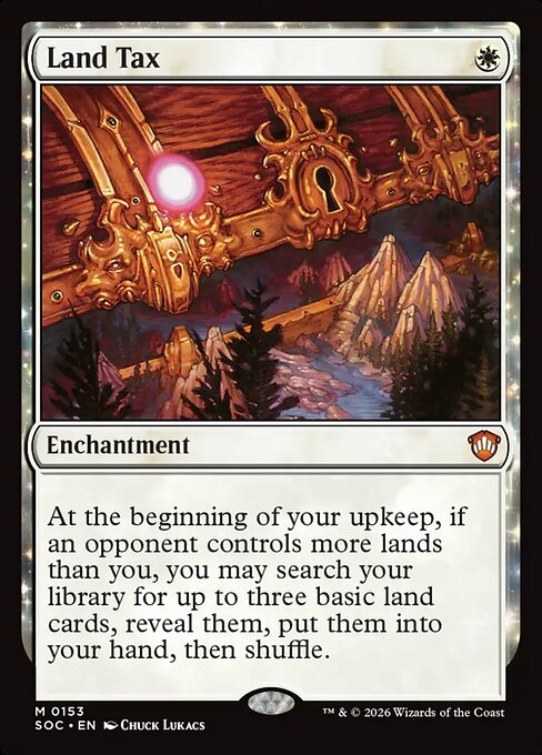Land Tax - Secrets of Strixhaven Commander Magic card