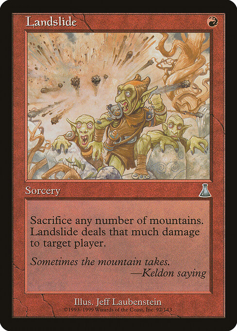 Landslide - Urza's Destiny Magic card