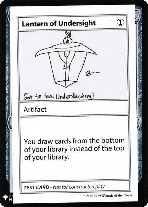 Lantern of Undersight - Mystery Booster Playtest Cards 2019 (#106) - Illustrated by Trick Jarrett - Magic: The Gathering Card