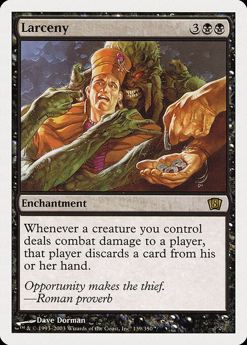 Larceny - Eighth Edition Magic card
