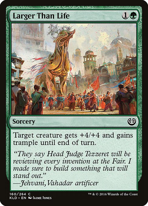 Larger Than Life - Kaladesh Magic card