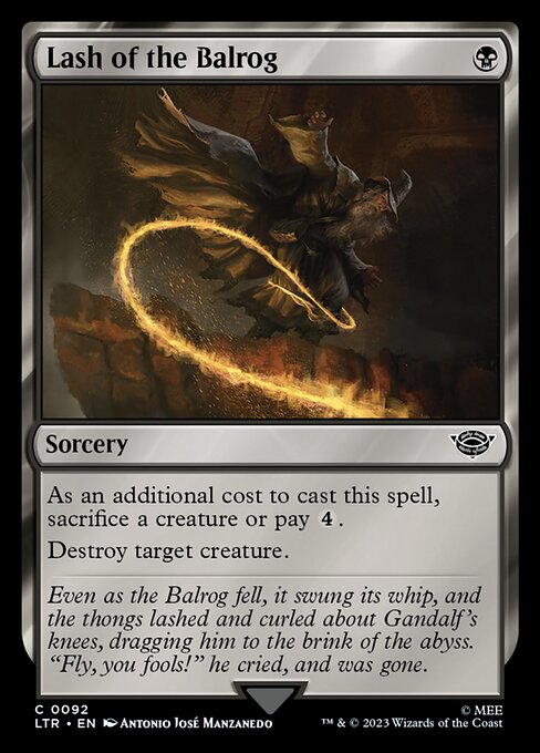 Lash of the Balrog - The Lord of the Rings: Tales of Middle-earth Magic card