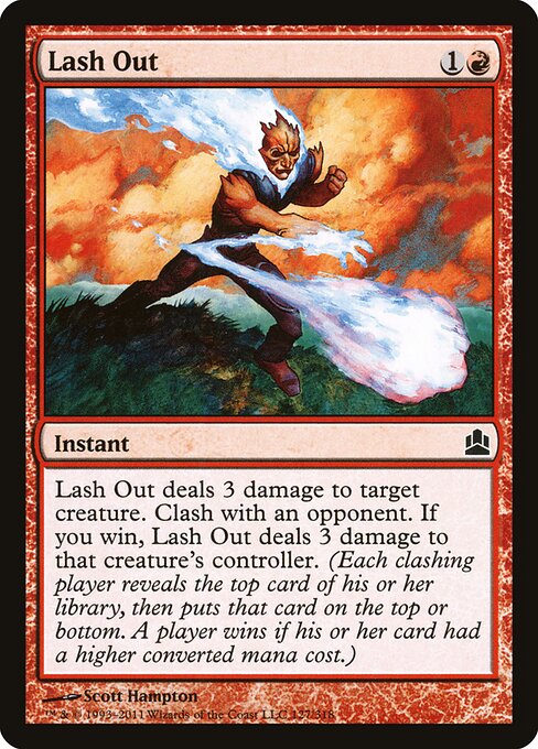 Lash Out - Commander 2011 (#127) - Illustrated by Scott Hampton - Magic: The Gathering Card