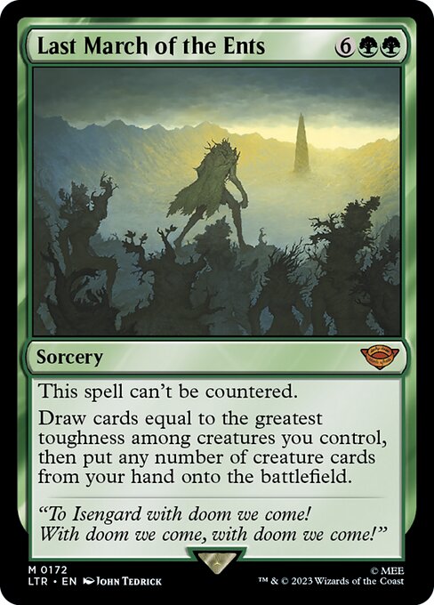 Last March of the Ents - The Lord of the Rings: Tales of Middle-earth Magic card