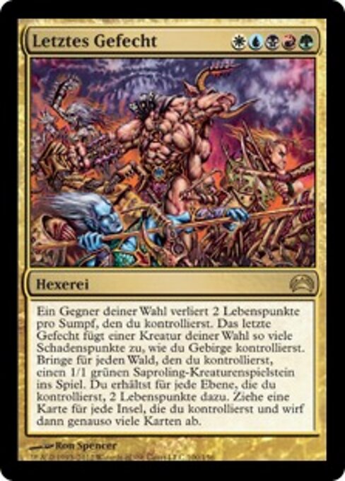 Última resistencia (Last Stand) - Planechase 2012 (#100) - Illustrated by Ron Spencer - Magic: The Gathering Card