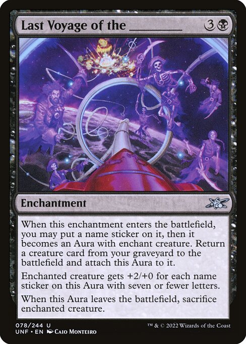 Last Voyage of the _____ - Unfinity (#78) - Illustrated by Caio Monteiro - Magic: The Gathering Card