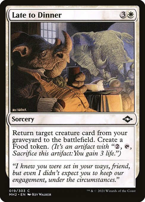 Late to Dinner - Modern Horizons 2 Magic card