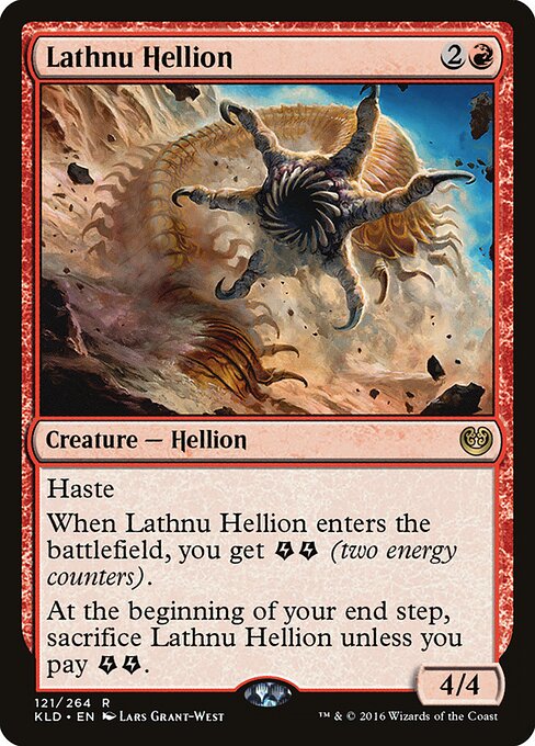 Lathnu Hellion - Kaladesh Magic card