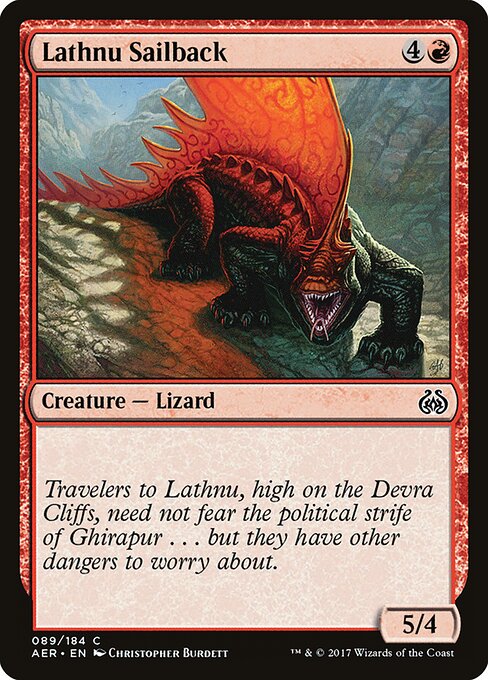 Lathnu Sailback - Aether Revolt Magic card
