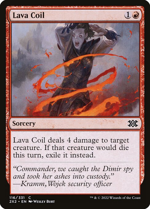 Lava Coil - Double Masters 2022 Magic card