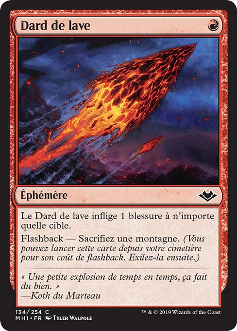 溶岩の投げ矢 (Lava Dart) - Judgment (#94) - Illustrated by Darrell Riche - Magic: The Gathering Card