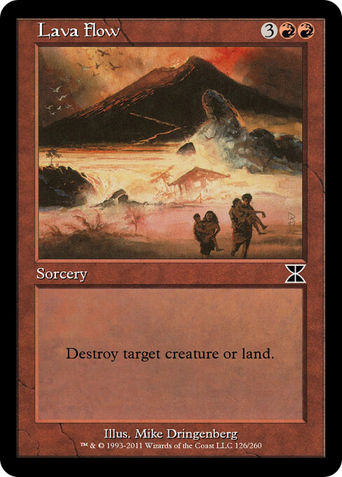 Lava Flow - Masters Edition IV Magic card