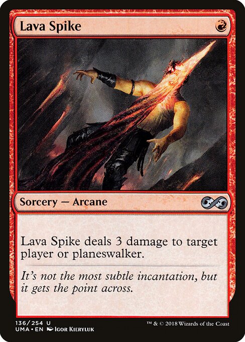 Lava Spike - Ultimate Masters Magic card