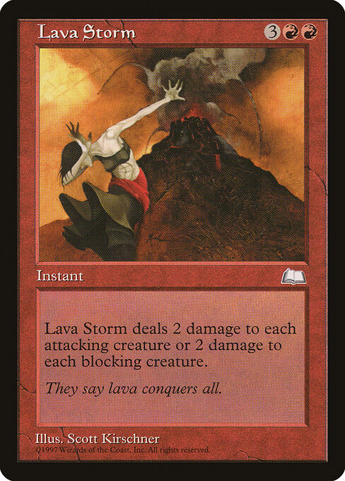 Lava Storm - Weatherlight Magic card