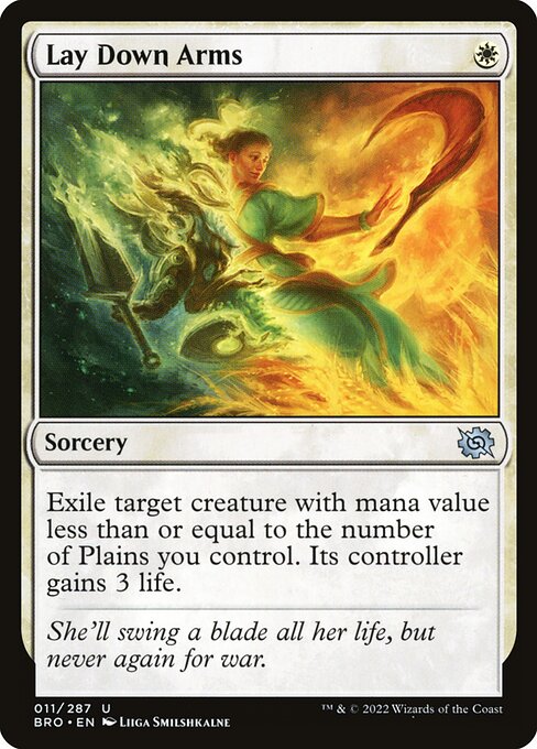 Lay Down Arms - The Brothers' War Magic card