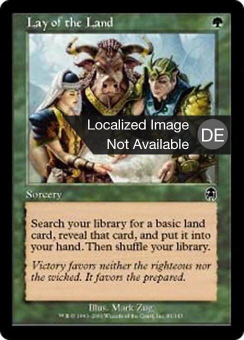 Disposizione del Terreno (Lay of the Land) - Apocalypse (#81) - Illustrated by Mark Zug - Magic: The Gathering Card