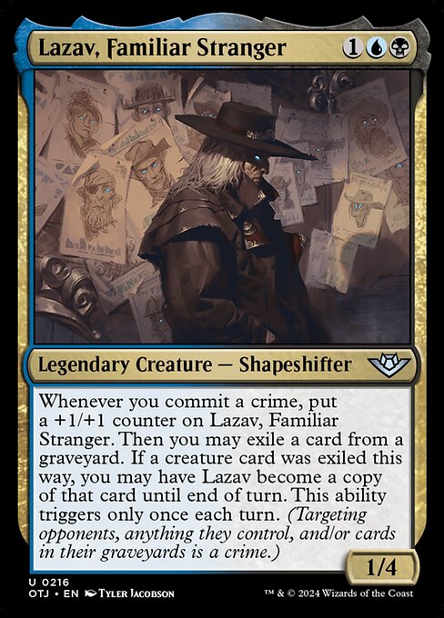 Lazav, Familiar Stranger - Outlaws of Thunder Junction Magic card