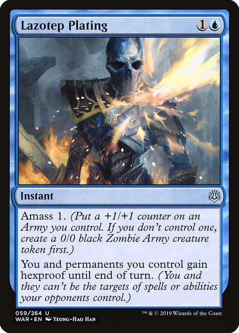Lazotep Plating - War of the Spark Magic card