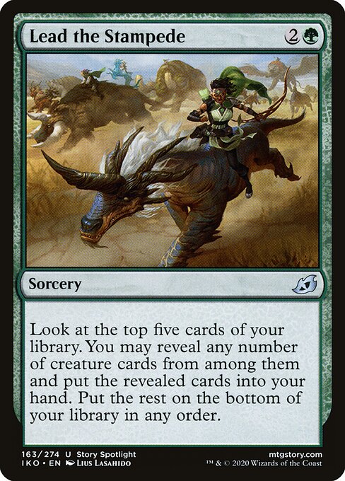 Lead the Stampede - Ikoria: Lair of Behemoths Magic card