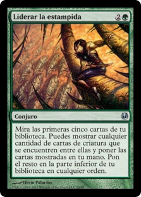 暴走の先導 (Lead the Stampede) - Iconic Masters (#173) - Illustrated by Efrem Palacios - Magic: The Gathering Card