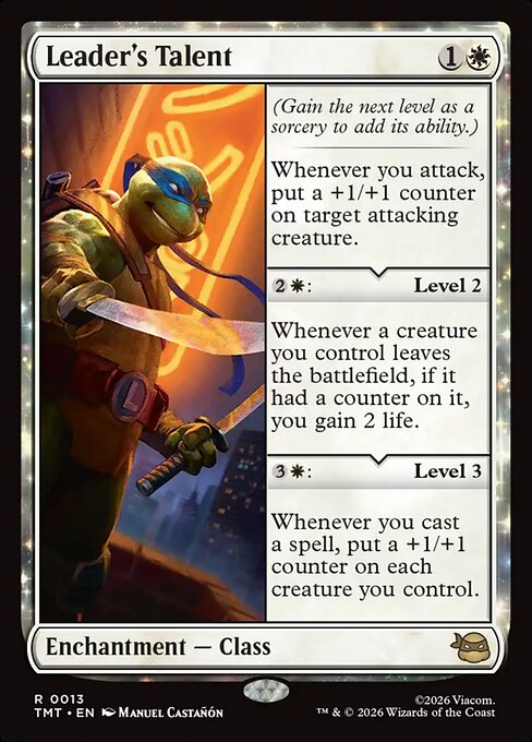 Leader's Talent - Teenage Mutant Ninja Turtles Magic card