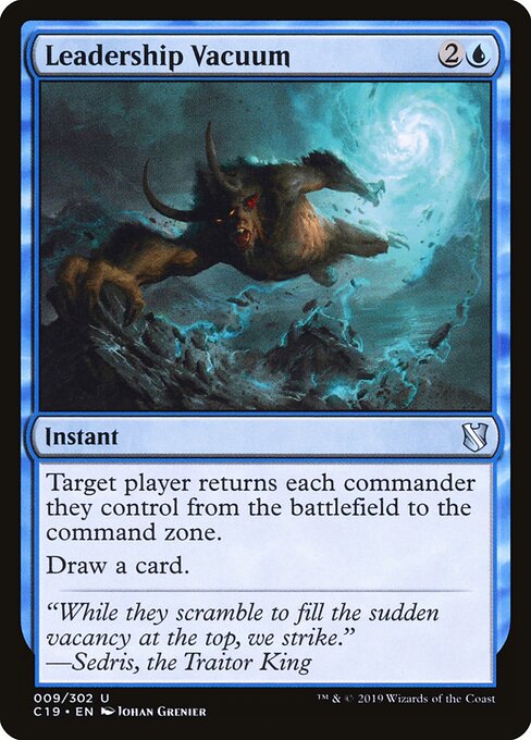 Leadership Vacuum - Commander 2019 Magic card