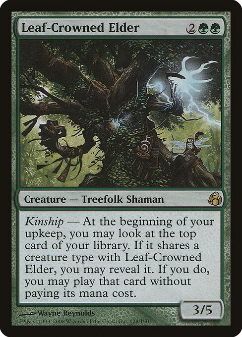 Leaf-Crowned Elder - Morningtide Magic card