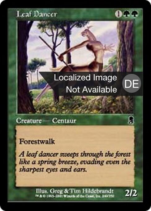 Danzatore delle Foglie (Leaf Dancer) - Odyssey (#249) - Illustrated by Greg Hildebrandt & Tim Hildebrandt - Magic: The Gathering Card