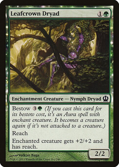 Leafcrown Dryad - Theros Magic card