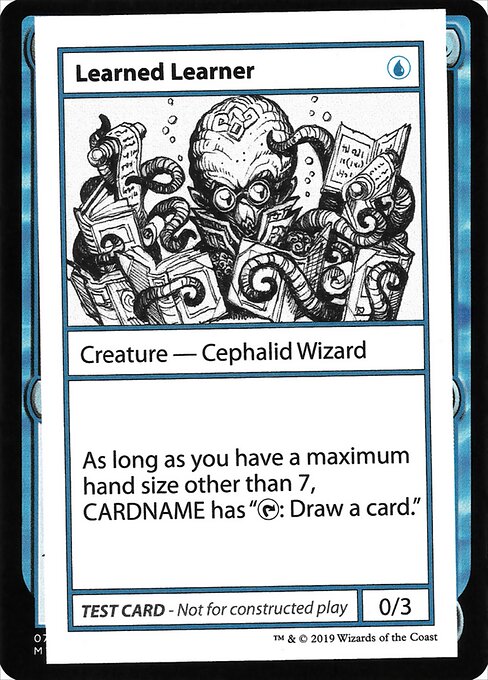 Learned Learner - Mystery Booster Playtest Cards 2021 (#25) - Illustrated by Nick Southam - Magic: The Gathering Card