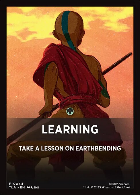 Learning - Avatar: The Last Airbender Jumpstart Front Cards (#44) - Magic: The Gathering Card