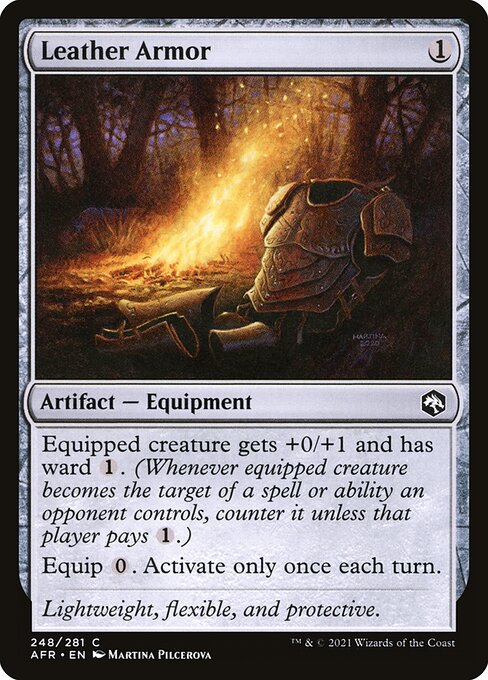 Leather Armor - Adventures in the Forgotten Realms Magic card