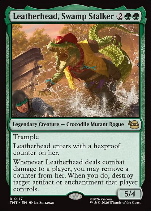 Leatherhead, Swamp Stalker - Teenage Mutant Ninja Turtles Magic card