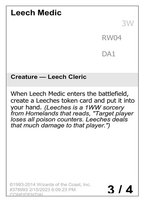 Leech Medic - Unknown Event Magic card