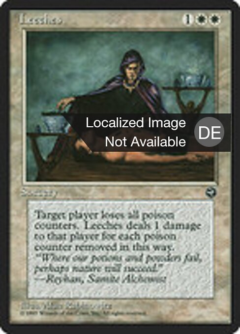 Blutegel (Leeches) - Homelands (#9) - Illustrated by Alan Rabinowitz - Magic: The Gathering Card