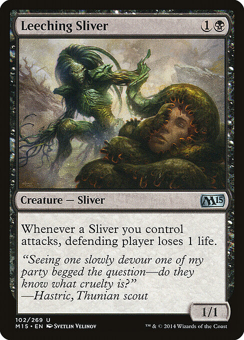 Leeching Sliver - Magic 2015 Magic card