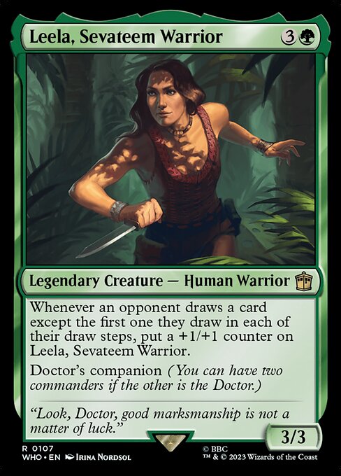 Leela, Sevateem Warrior - Doctor Who Magic card