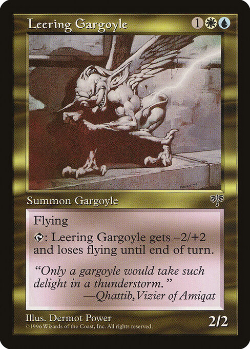 Leering Gargoyle - Mirage Magic card