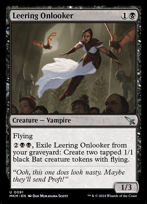 Leering Onlooker - Murders at Karlov Manor Magic card