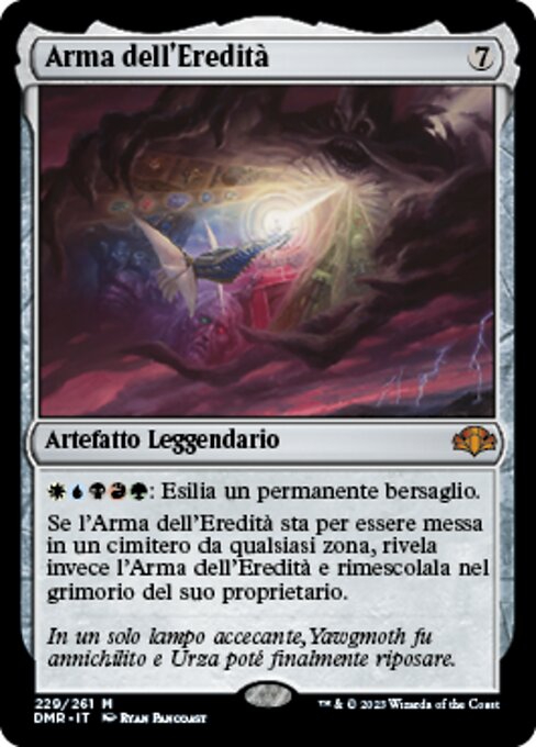 Arma dell'Eredità (Legacy Weapon) - Dominaria Remastered (#229) - Illustrated by Ryan Pancoast - Magic: The Gathering Card